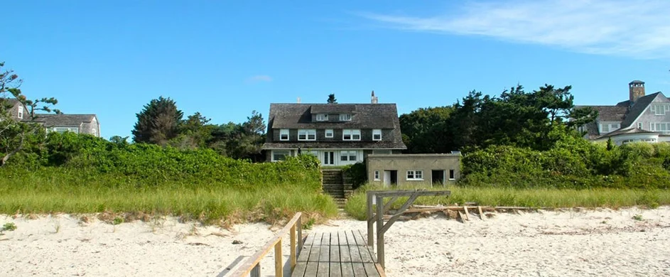 beachront house on Martha's Vineyard, at threat this year with deer and tick populations on the rise